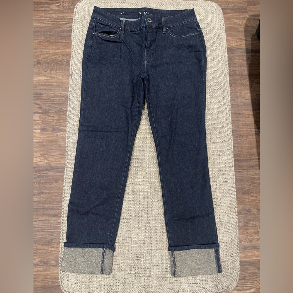 White House Black Market Slim Ankle Jeans Sz 6